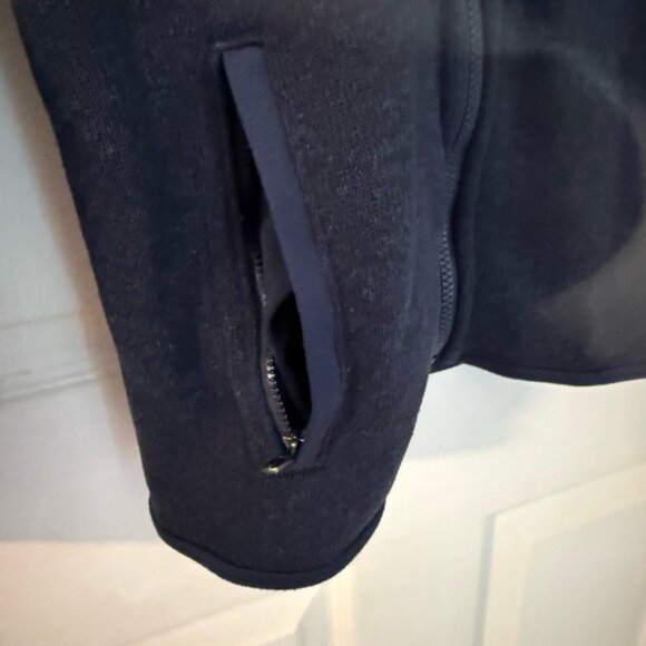 Patagonia Ladies Dark Blue Better Sweater zip up jacket XL two pockets inside - Picture 3 of 7